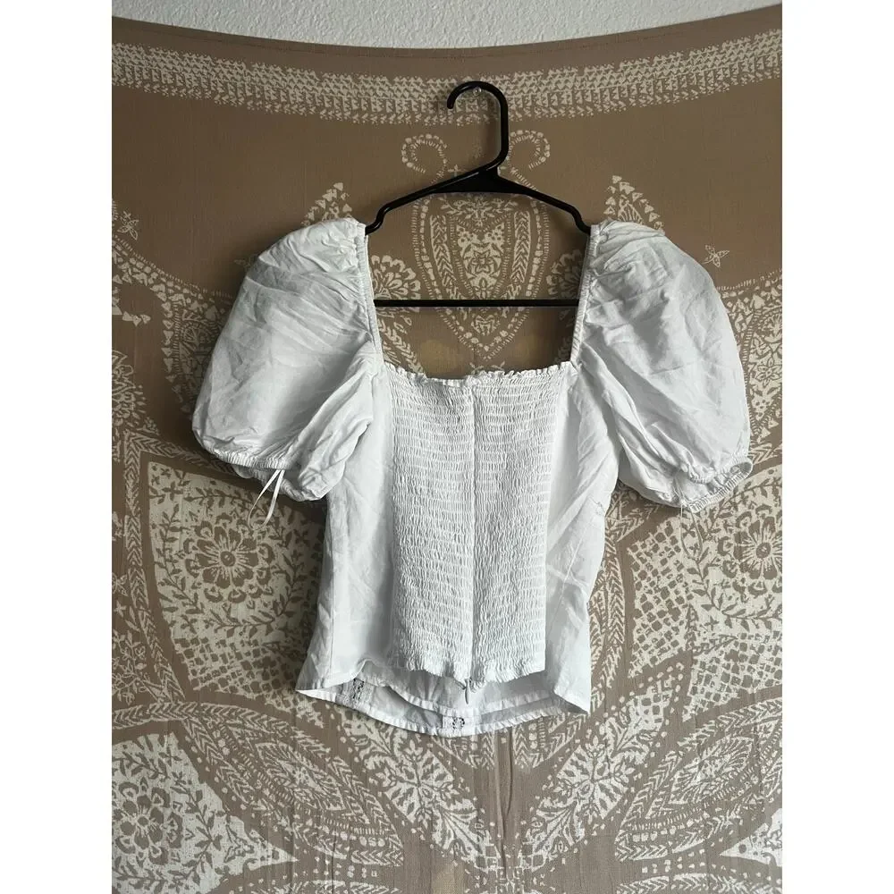 Reformation Klaire Top in White